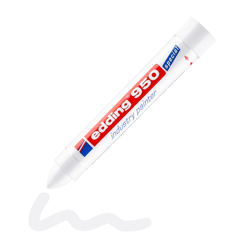 Voskový průmyslový popisovač EDDING 950, bílý