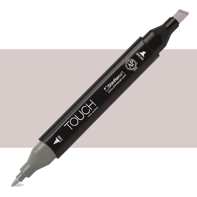 Lihová fixa TOUCH oboustranná Fine & Chisel, WG2 Warm grey