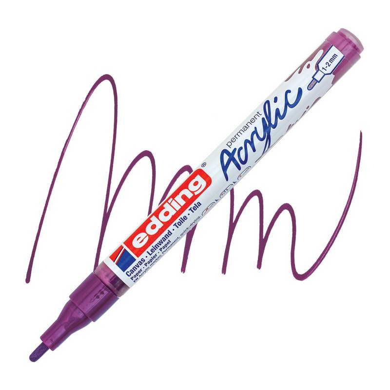 Akrylový popisovač EDDING 5300 F, červenofialový (910)