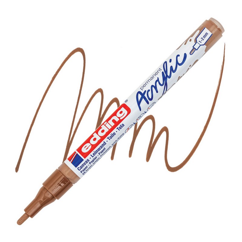 Akrylový popisovač EDDING 5300 F, lískový oříšek (919)