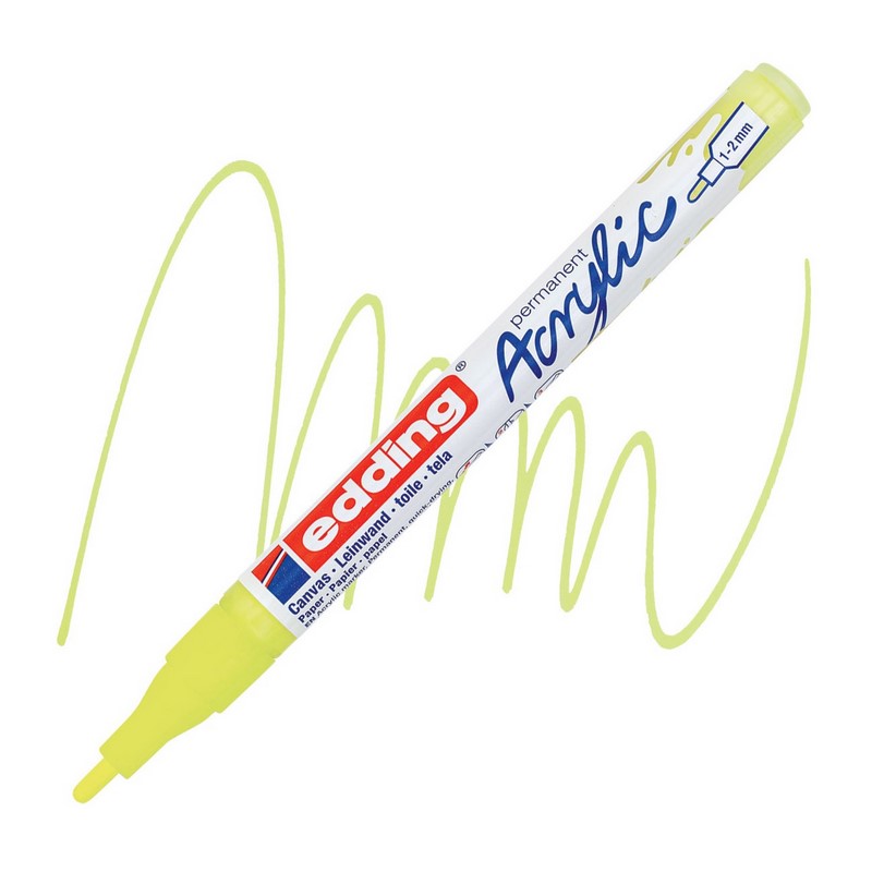 Akrylový popisovač EDDING 5300 F, neon žlutý (065)