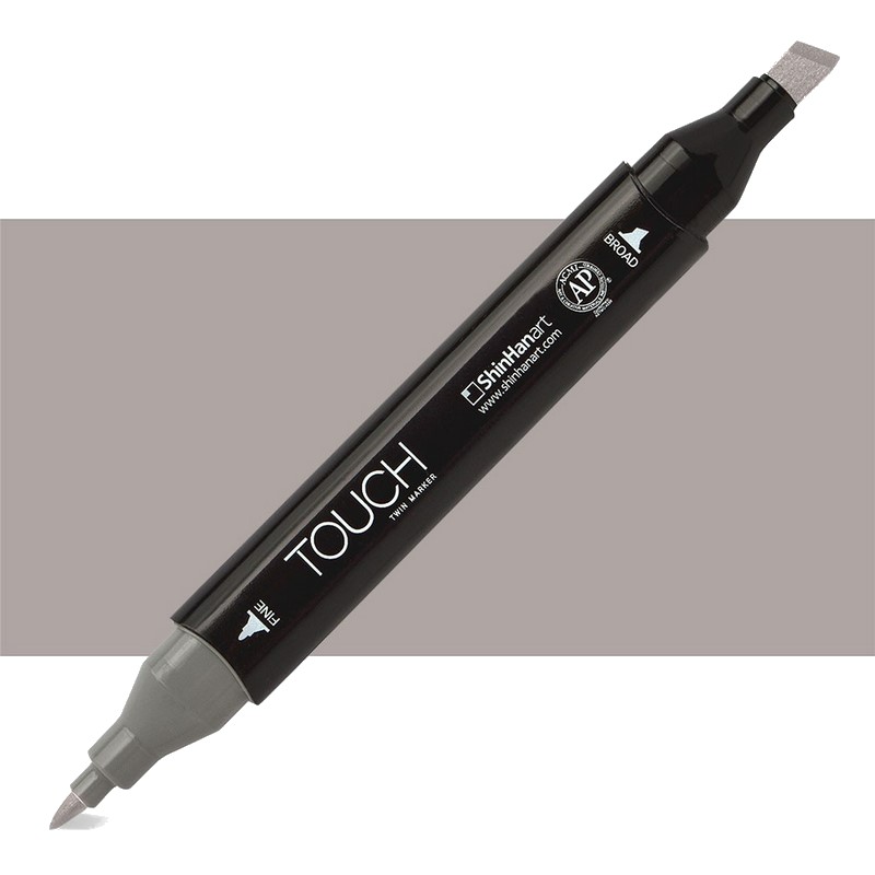 Lihová fixa TOUCH oboustranná Fine & Chisel, WG4 Warm grey