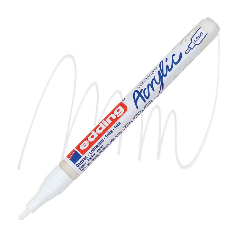 Akrylový popisovač EDDING 5300 F, dopravní bílý (922)