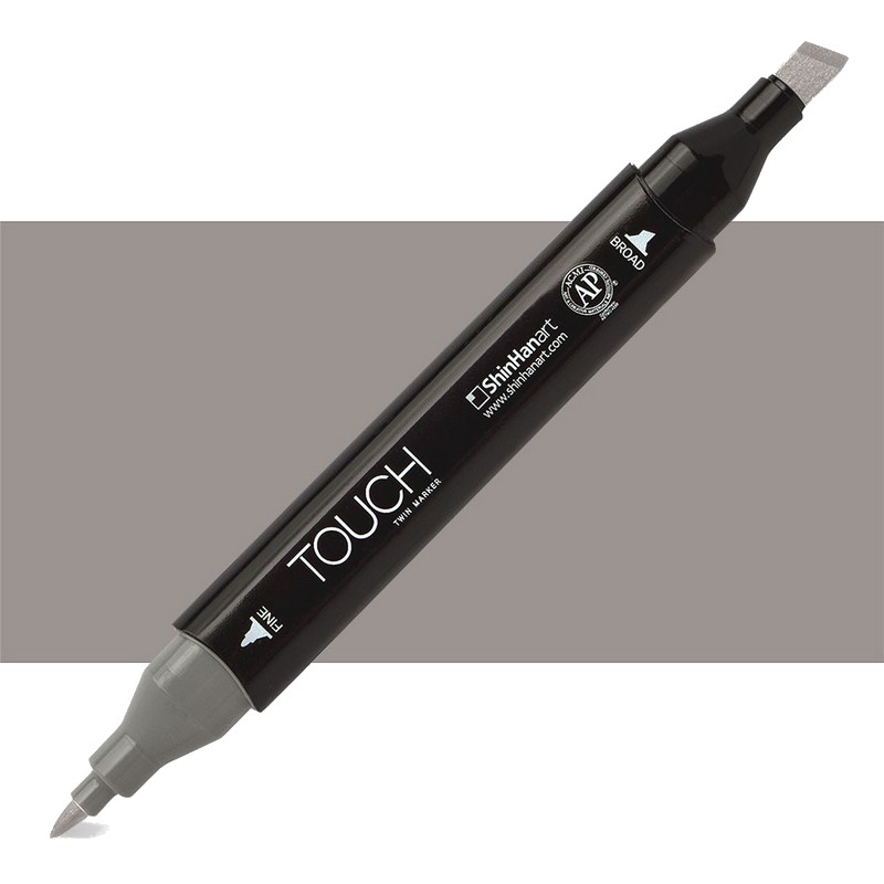 Lihová fixa TOUCH oboustranná Fine & Chisel, WG5 Warm grey