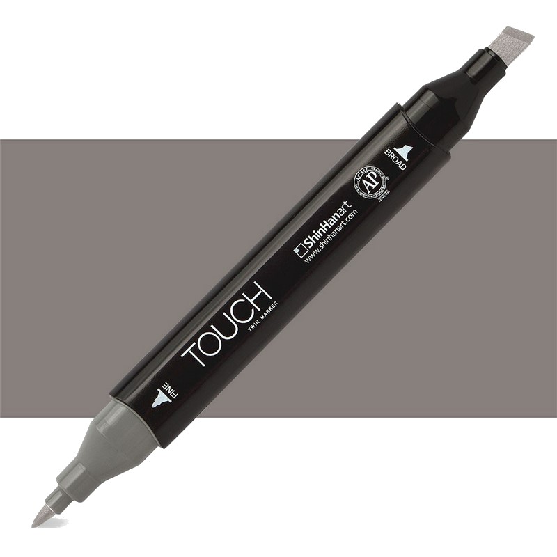 Lihová fixa TOUCH oboustranná Fine & Chisel, WG6 Warm grey