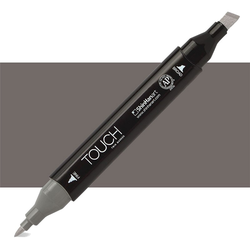 Lihová fixa TOUCH oboustranná Fine & Chisel, WG7 Warm grey