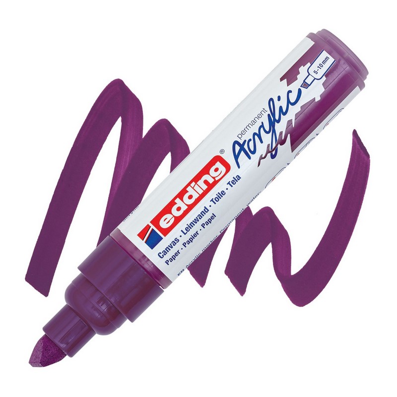 Akrylový popisovač EDDING 5000 B, červenofialový (910)