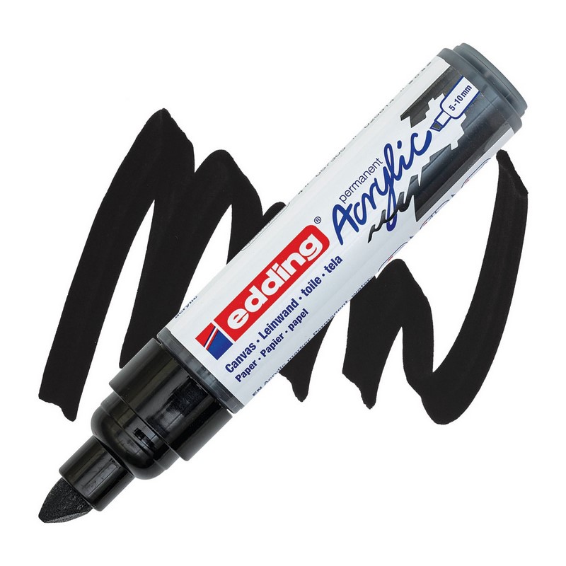 Akrylový popisovač EDDING 5000 B, černý (901)