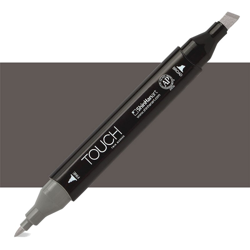Lihová fixa TOUCH oboustranná Fine & Chisel, WG8 Warm grey
