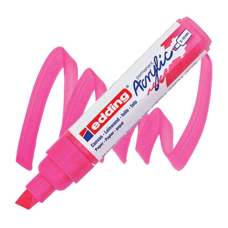 Akrylový popisovač EDDING 5000 B, neon růžový (069)