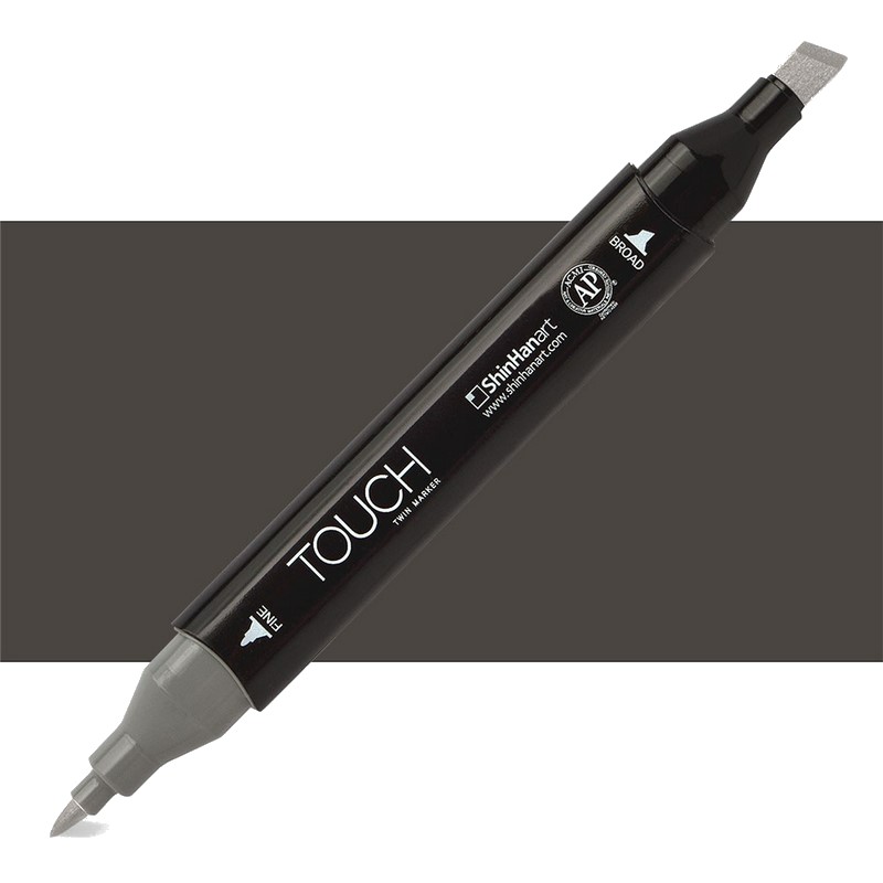 Lihová fixa TOUCH oboustranná Fine & Chisel, WG9 Warm grey