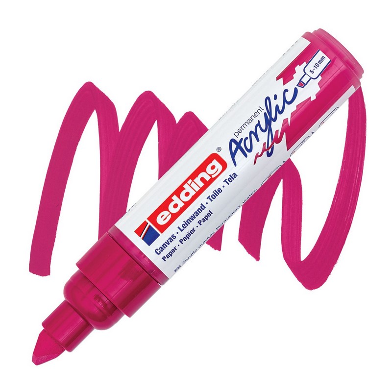 Akrylový popisovač EDDING 5000 B, telemagenta (909)