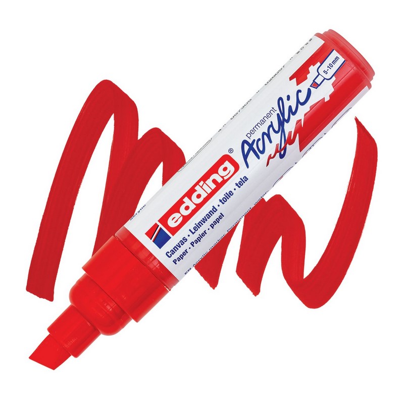 Akrylový popisovač EDDING 5000 B, dopravní červený (902)
