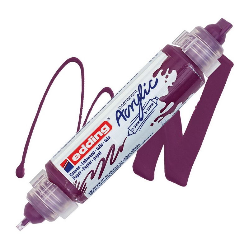 Akrylový popisovač EDDING 5400 3D, červenofialový (910)