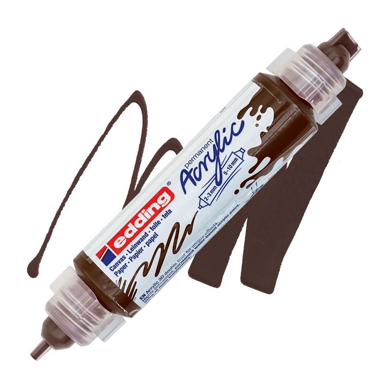 Akrylový popisovač EDDING 5400 3D, čokoládově hnědý (907)