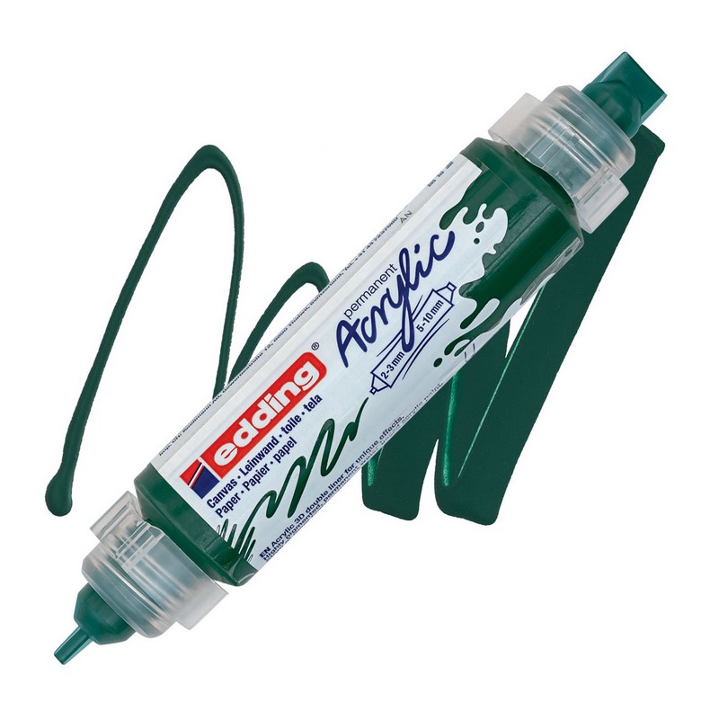 Akrylový popisovač EDDING 5400 3D, mechově zelený (904)