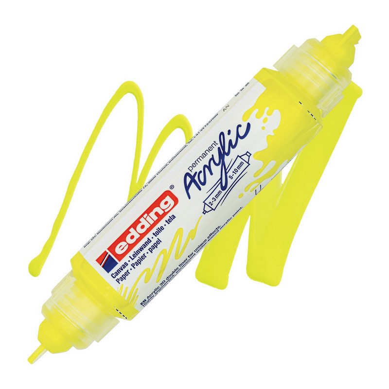 Akrylový popisovač EDDING 5400 3D, neon žlutý (065)