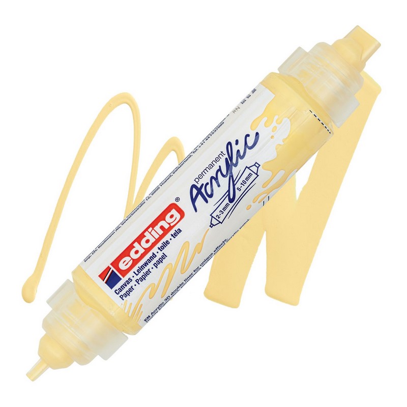 Akrylový popisovač EDDING 5400 3D, pastelový žlutý (915)