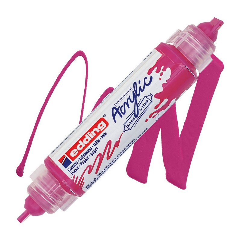 Akrylový popisovač EDDING 5400 3D, telemagenta (909)