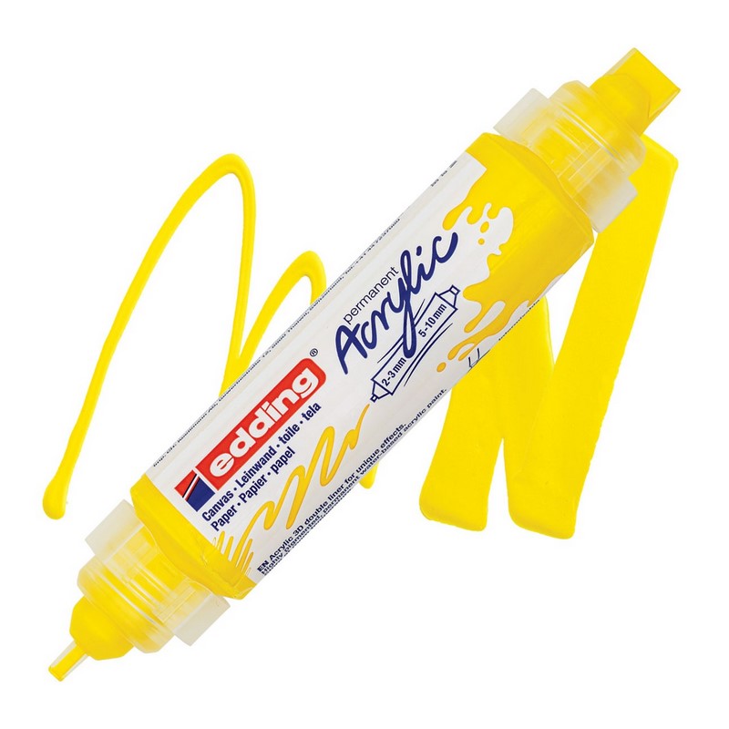 Akrylový popisovač EDDING 5400 3D, dopravní žlutý (905)