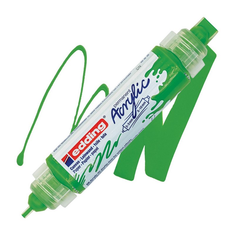 Akrylový popisovač EDDING 5400 3D, zelenožlutý (927)