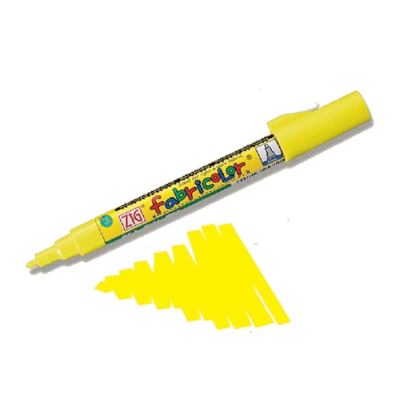 KURETAKE ZIG Fabricolor na textil, žlutá