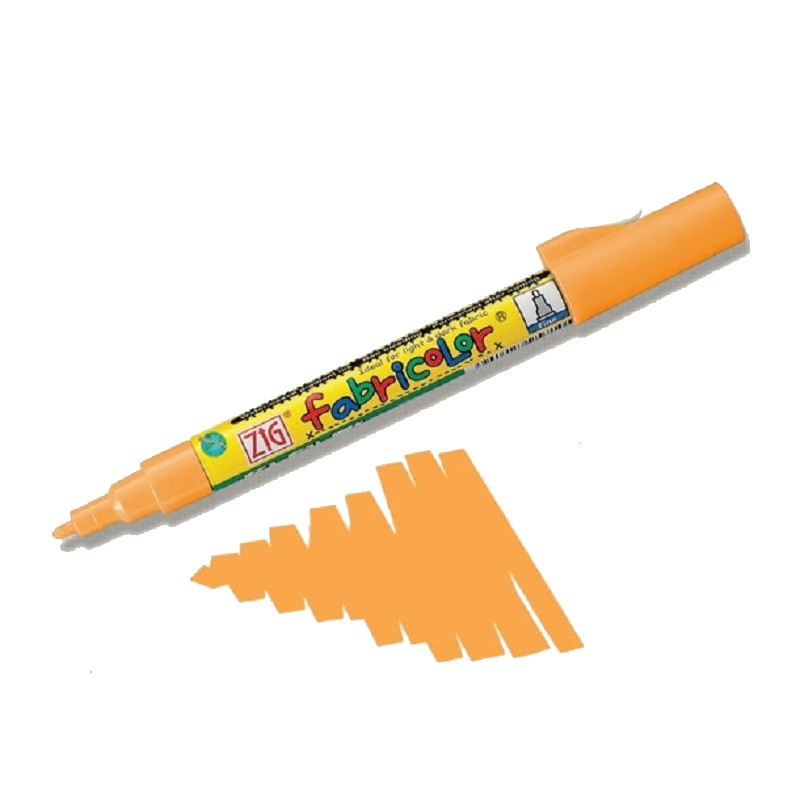 KURETAKE ZIG Fabricolor na textil, oranžová