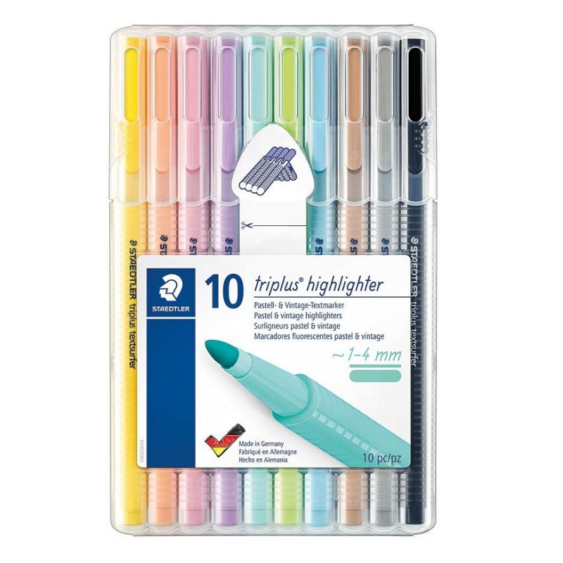 Zvýrazňovač STAEDTLER Textsurfer Triplus Pastel, 10ks