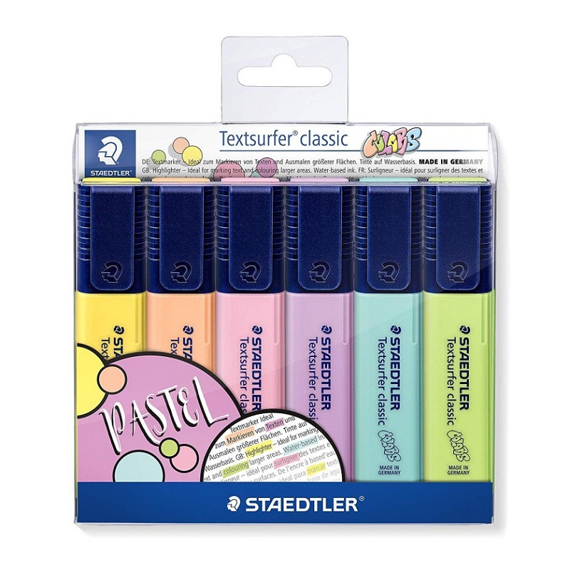 Zvýrazňovač STAEDTLER Textsurfer Pastel, 6ks