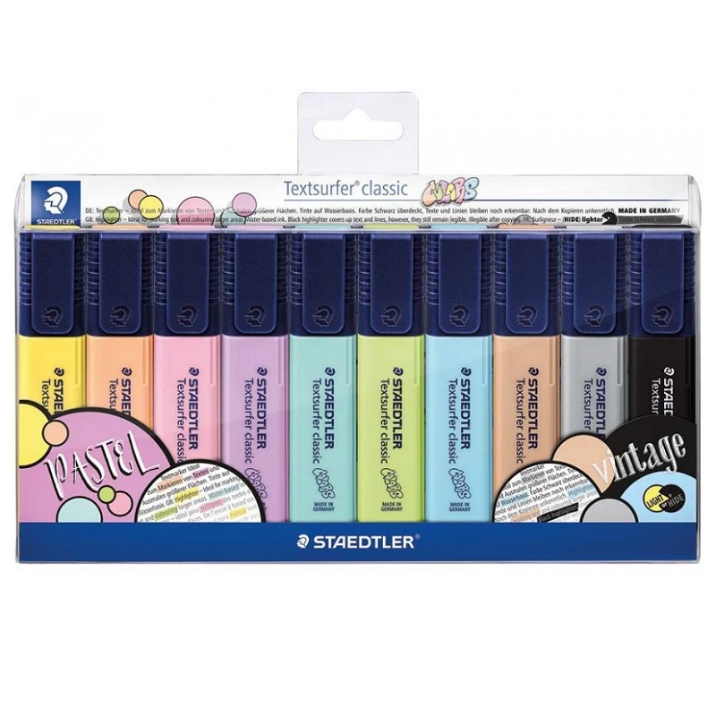 Zvýrazňovač STAEDTLER Textsurfer Pastel, 10ks