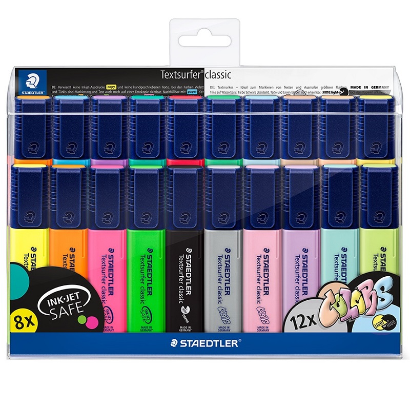 Zvýrazňovač STAEDTLER Textsurfer Classic + Pastel, 20ks