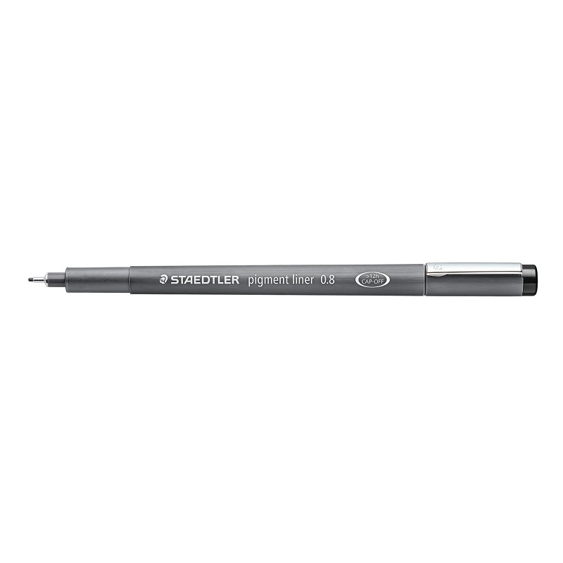 Liner STAEDTLER Pigment 0,8mm, černý