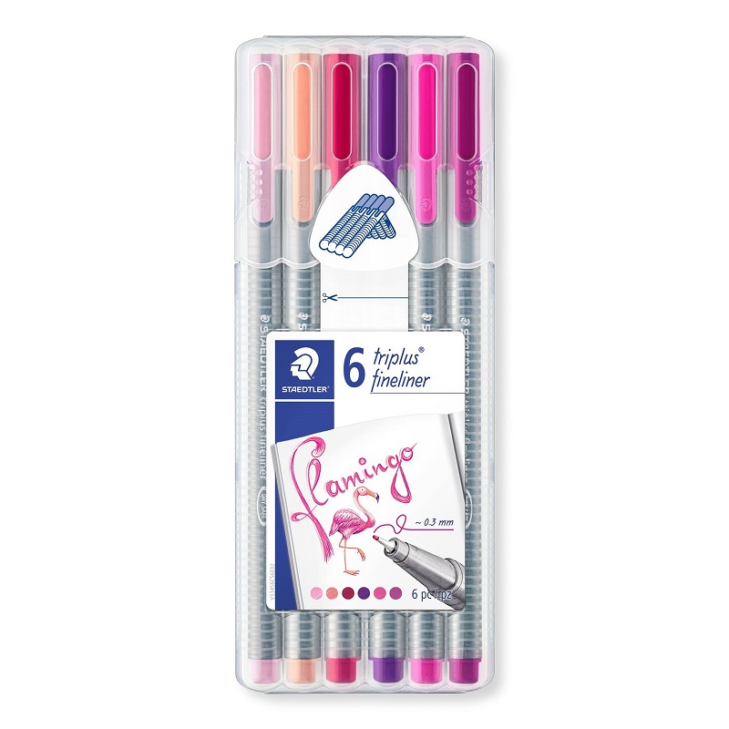 Liner STAEDTLER Triplus 0,3mm Box, 6ks flamingo