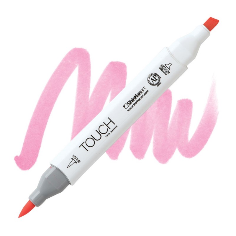 Lihová fixa TOUCH oboustranná Brush & Chisel, RP9 Pale pink