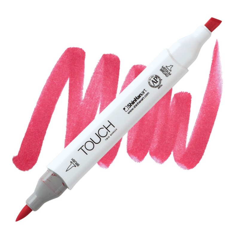 Lihová fixa TOUCH oboustranná Brush & Chisel, R11 Carmine