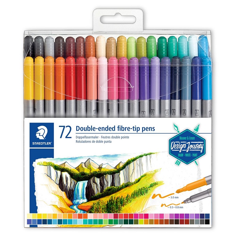 Fix STAEDTLER oboustranný Design Journey, 72ks