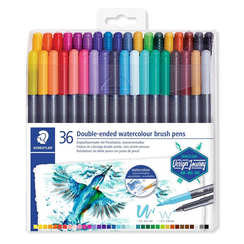 Fix STAEDTLER štětcový oboustranný Design Journey, 36ks