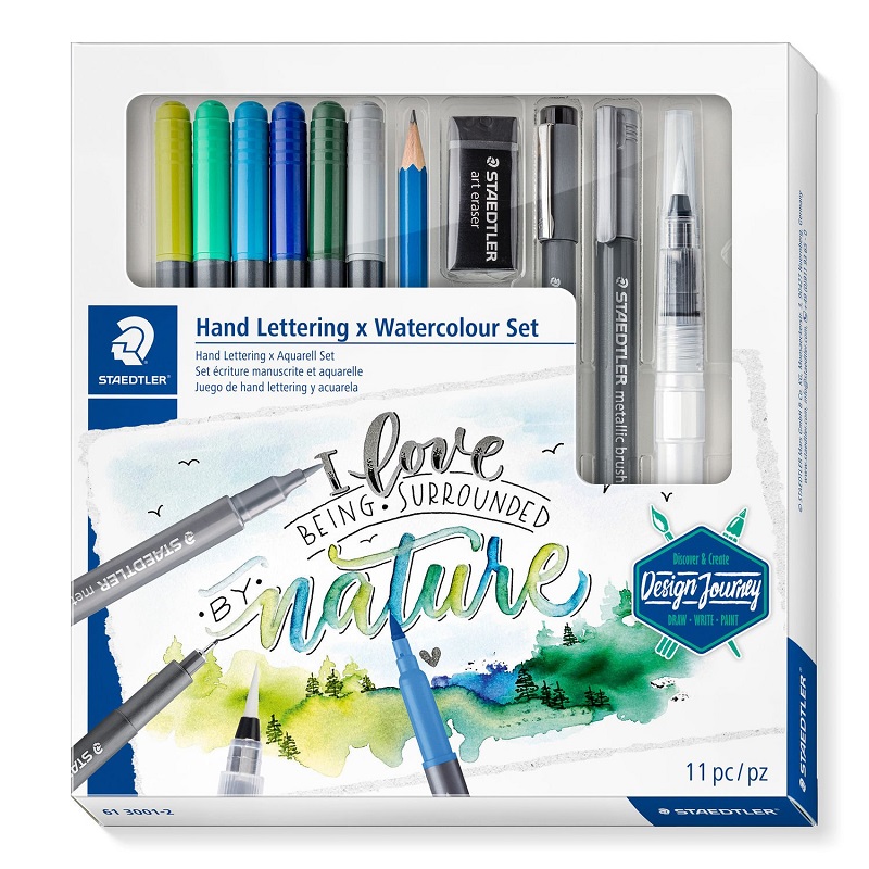 Fix STAEDTLER štětcový oboustranný Design Journey, 11ks Hand Lettering set
