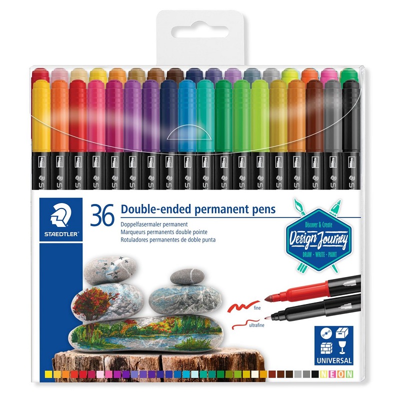 Fix STAEDTLER permanentní oboustranný Design Journey, 36ks