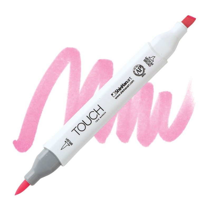 Lihová fixa TOUCH oboustranná Brush & Chisel, RP17 Pastel pink