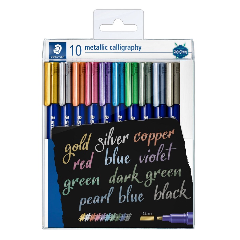 STAEDTLER Metalický kaligrafický popisovač STAEDTLER, 10ks