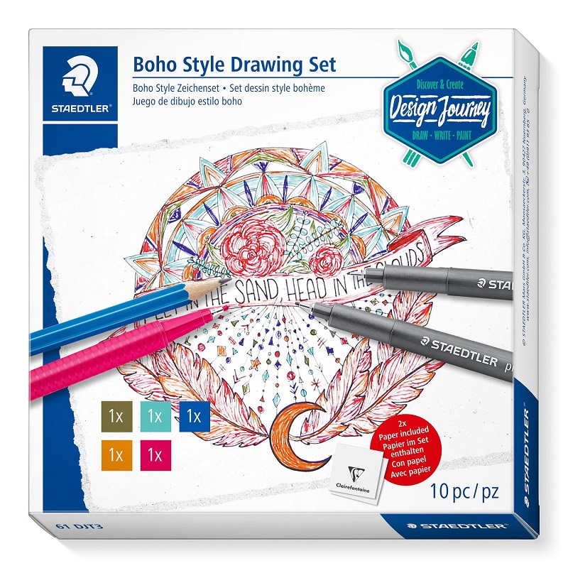STAEDTLER Kreativní sada STAEDTLER, 10ks Boho Style