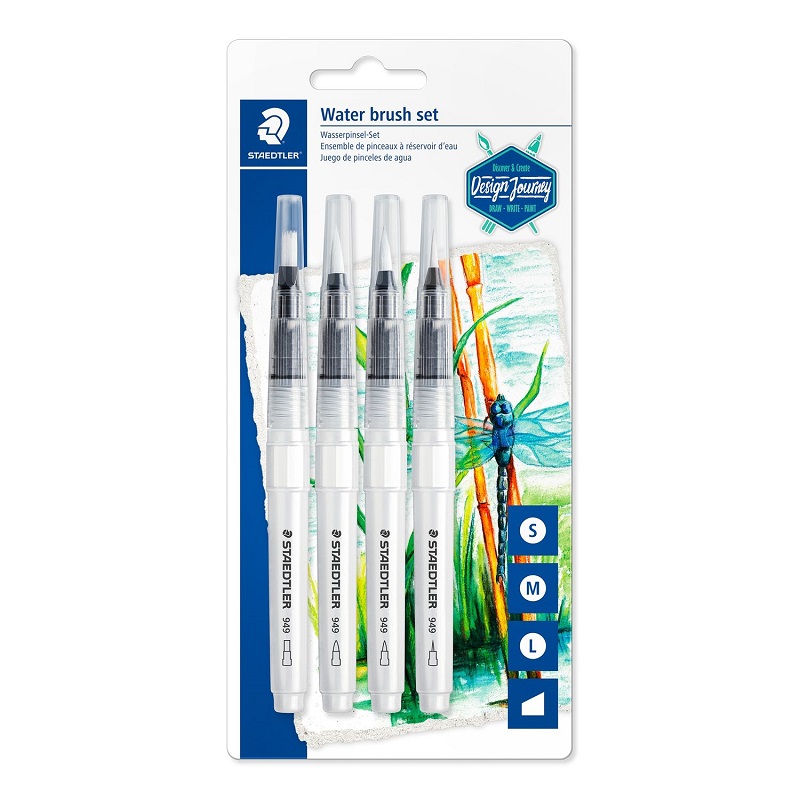 Štětec STAEDTLER se zásobníkem na vodu, 4ks