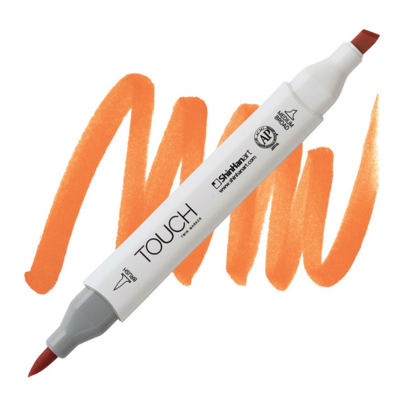 Lihová fixa TOUCH oboustranná Brush & Chisel, YR24 Marigold