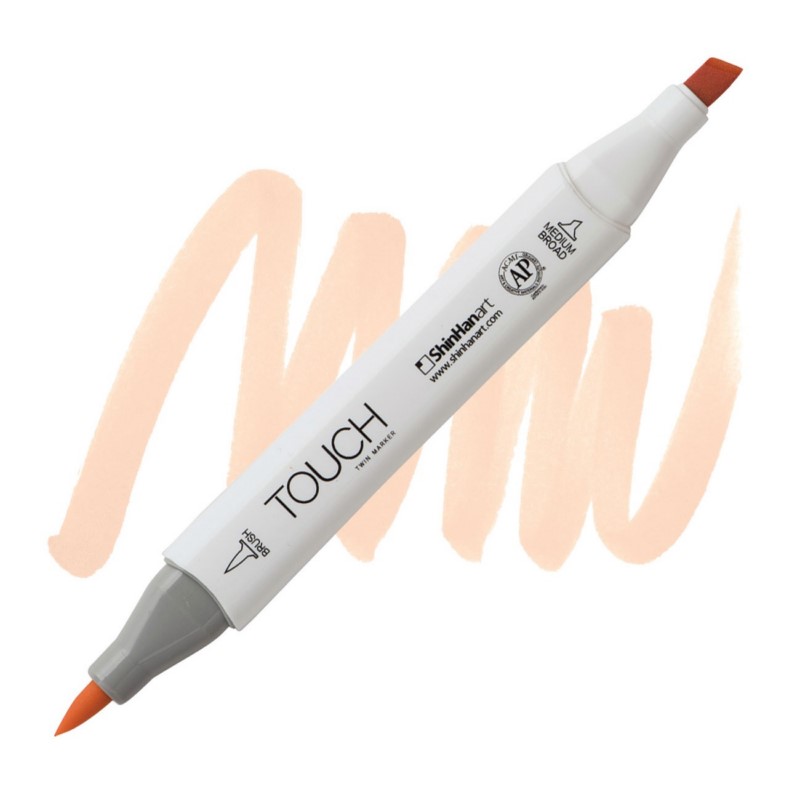 Lihová fixa TOUCH oboustranná Brush & Chisel, YR25 Salmon pink
