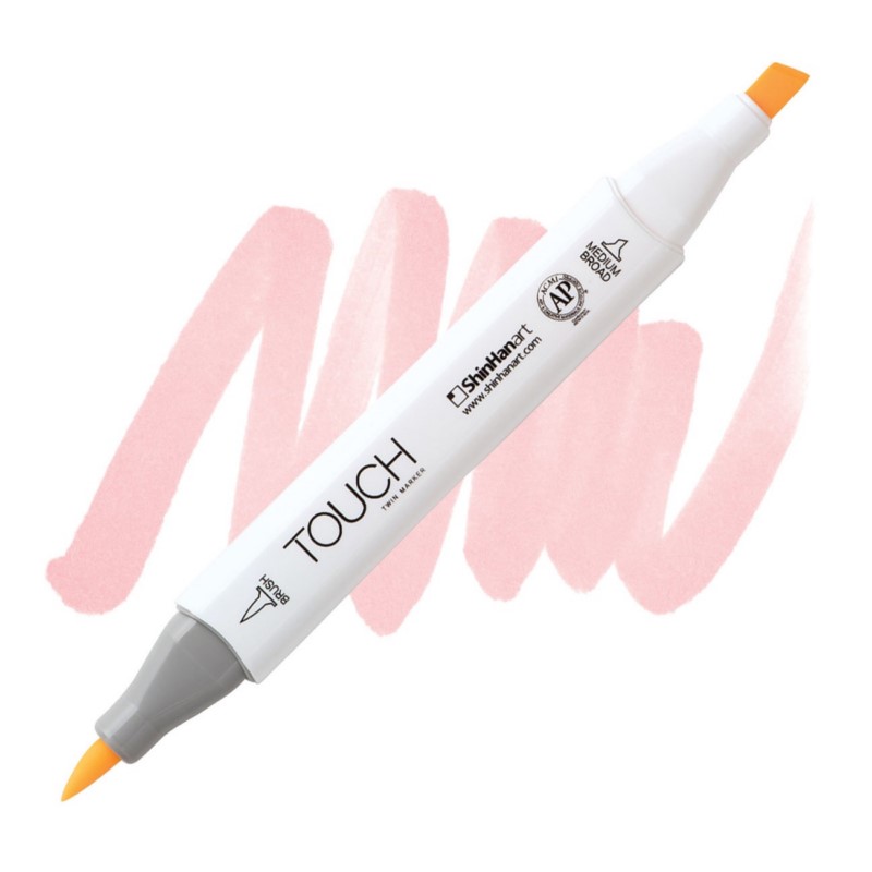 Lihová fixa TOUCH oboustranná Brush & Chisel, R28 Fruit pink