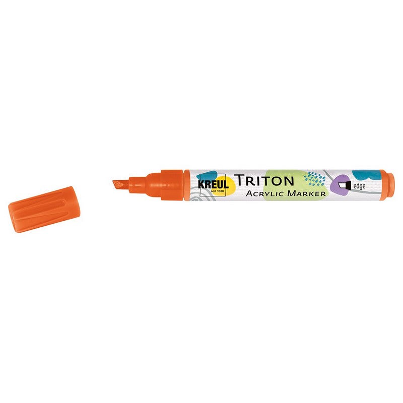 Akrylový popisovač KREUL Triton šikmý, tmavě oranžový