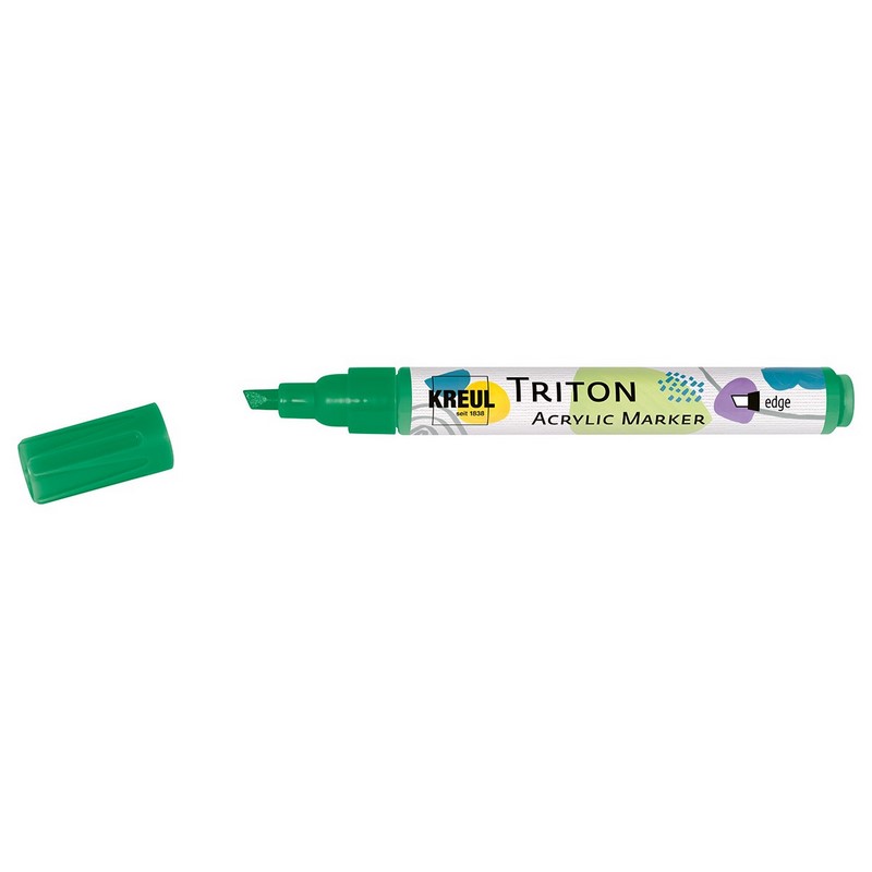 Akrylový popisovač KREUL Triton šikmý, zelený