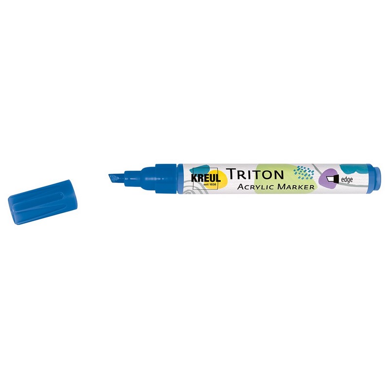 Akrylový popisovač KREUL Triton šikmý, kobaltový modrý