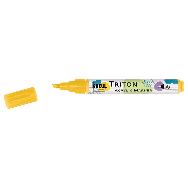 Akrylový popisovač KREUL Triton šikmý, žlutá kukuřice